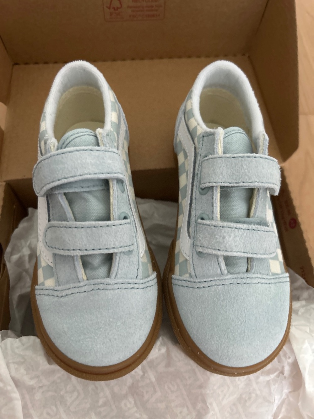 New in box - Old Skool V Gum Check Dawn Mist
